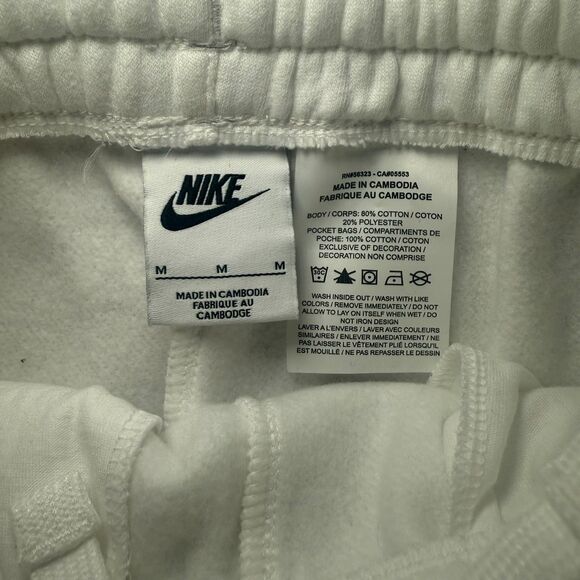 2 PAIR NIKE Big Kid Fleece Joggers Size YM White and Grey NWOT - Picture 4 of 7